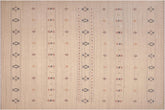 handmade Modern Gabbeh Ivory Ivory Hand-made RECTANGLE 100% WOOL area rug 8x10