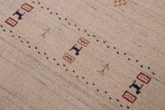 handmade Modern Gabbeh Blue Lt. Blue Hand-made RECTANGLE 100% WOOL area rug 8' x 10'