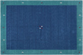 handmade Modern Gabbeh Blue Green Hand-made RECTANGLE 100% WOOL area rug 8x10