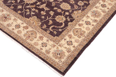 handmade Traditional Kafkaz Purple Beige Hand Knotted RECTANGLE 100% WOOL area rug 9x12