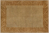 handmade Modern Kafkaz Lt. Green Brown Hand Knotted RECTANGLE 100% WOOL area rug 9' x 12'