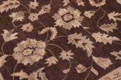 handmade Traditional Kafkaz Brown Lt. Gray Hand Knotted RECTANGLE 100% WOOL area rug 9x12