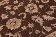 handmade Traditional Kafkaz Brown Lt. Gray Hand Knotted RECTANGLE 100% WOOL area rug 9 x 12
