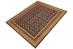 handmade Transitional Kafkaz Blue Green Hand Knotted RECTANGLE 100% WOOL area rug 9 x 11