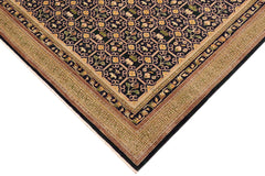 handmade Transitional Kafkaz Blue Green Hand Knotted RECTANGLE 100% WOOL area rug 9' x 11'
