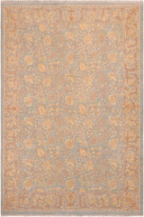 handmade Transitional Kafkaz Lt. Blue Lt. Gray Hand Knotted RECTANGLE 100% WOOL area rug 8 x 10