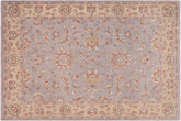 handmade Traditional Kafkaz Lt. Gray Gold Hand Knotted RECTANGLE 100% WOOL area rug 8x10