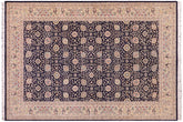 handmade Transitional Design Blue Tan Hand Knotted RECTANGLE 100% WOOL area rug 6' x 9'