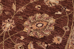 handmade Traditional Kafkaz Brown Beige Hand Knotted RECTANGLE 100% WOOL area rug 9 x 12