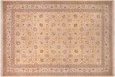handmade Transitional Lt. Gold Lt. Gold Hand Knotted RECTANGLE 100% WOOL area rug 10' x 15'