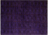 handmade Over Dyed Over Dyed Purple Red Hand Knotted RECTANGLE 100% WOOL area rug 5' x 6'