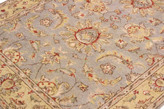 handmade Traditional Gray Blue Hand Knotted RECTANGLE 100% WOOL area rug 4 x 6