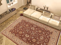 handmade Traditional Kafkaz Brown Beige Hand Knotted RECTANGLE 100% WOOL area rug 9 x 11