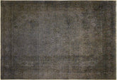 handmade Modern Vintage Blue Brown Hand Knotted RECTANGLE 100% WOOL area rug 6' x 10'