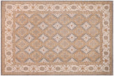 handmade Transitional Kafkaz Gray Hand Knotted RECTANGLE 100% WOOL area rug 10' x 15'