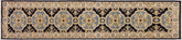 handmade Transitional Kafkaz Blue Ivory Hand Knotted RUNNER 100% WOOL area rug 3' x 10'