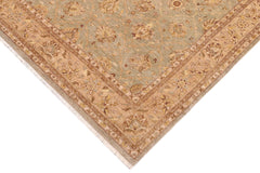 handmade Traditional Kafkaz Lt. Gray Lt. Green Hand Knotted RECTANGLE 100% WOOL area rug 9x12
