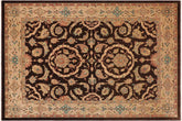 handmade Traditional Kafkaz Brown Tan Hand Knotted RECTANGLE 100% WOOL area rug 9x12