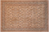 handmade Transitional Lahore Lt. Gray Lt. Green Hand Knotted RECTANGLE 100% WOOL area rug 6' x 9'