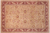 handmade Traditional Kashan Gold Aubergine Hand Knotted RECTANGLE 100% WOOL area rug 6 x 9