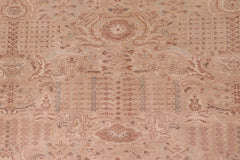 handmade Traditional Lahore Tan Ivory Hand Knotted RECTANGLE 100% WOOL area rug 6' x 9'