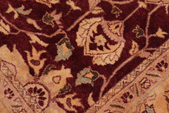 handmade Traditional Drk. Red Gold Hand Knotted RECTANGLE 100% WOOL area rug 6' x 9'