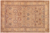 handmade Traditional Design Gold Gold Hand Knotted RECTANGLE 100% WOOL area rug 6' x 9'