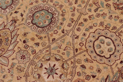 handmade Traditional Design Gold Gold Hand Knotted RECTANGLE 100% WOOL area rug 6' x 9'