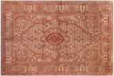 handmade Traditional Tajdar Brown Brown Hand Knotted RECTANGLE 100% WOOL area rug 6x9