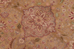 Semi-Antique Sultanabad Anita Gold/Gray Wool Rug - 6'1'' x 8'11''