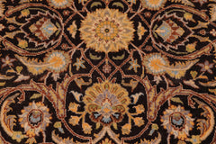 handmade Traditional Brown Tan Hand Knotted RECTANGLE 100% WOOL area rug 6' x 9'