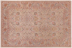 handmade Transitional Design Lt. Gray Lt. Gray Hand Knotted RECTANGLE 100% WOOL area rug 6' x 9'