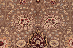 handmade Traditional Lt. Brown Lt. Brown Hand Knotted RECTANGLE 100% WOOL area rug 6' x 9'