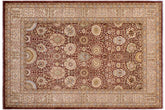 handmade Traditional Kafkaz Brown Lt. Tan Hand Knotted RECTANGLE 100% WOOL area rug 6' x 9'