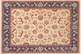 handmade Traditional Kafkaz Beige Blue Hand Knotted RECTANGLE 100% WOOL area rug 8x10