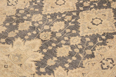 handmade Transitional Kafkaz Gray Tan Hand Knotted RECTANGLE 100% WOOL area rug 4' x 6'