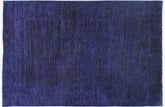 handmade Over Dyed Over Dyed Blue Purple Hand Knotted RECTANGLE 100% WOOL area rug 3' x 5'