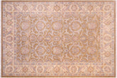 handmade Traditional Kafkaz Gold Ivory Hand Knotted RECTANGLE 100% WOOL area rug 6x8