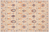 Chic Ziegler Guillerm Beige/Blue Wool Rug - 9'1'' x 10'8''