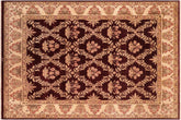 handmade Transitional Veg Dye Aubergine Beige Hand Knotted RECTANGLE 100% WOOL area rug 8 x 10