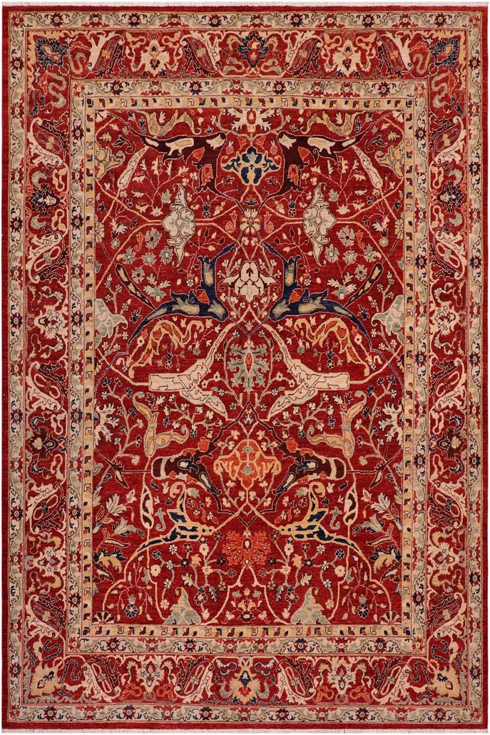 handmade Traditional Oushak Rust Rust Hand Knotted RECTANGLE 100% WOOL area rug 8 x 10