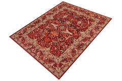 handmade Traditional Oushak Rust Rust Hand Knotted RECTANGLE 100% WOOL area rug 8 x 10