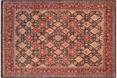 handmade Traditional Kirman Blue Red Hand Knotted RECTANGLE 100% WOOL area rug 8 x 10