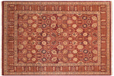 handmade Transitional Tabriz Aubergine Aubergine Hand Knotted RECTANGLE 100% WOOL area rug 8x10
