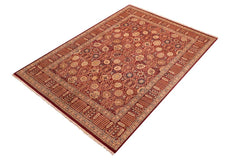 Vintage Tabriz Tara Aubergine/Aubergine Wool Rug - 7'10'' x 9'7''