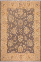 handmade Traditional Kafkaz Gray Tan Hand Knotted RECTANGLE 100% WOOL area rug 10 x 13