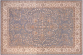 handmade Traditional Kafkaz Gray Ivory Hand Knotted RECTANGLE 100% WOOL area rug 10' x 13'