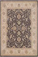 handmade Traditional Kafkaz Gray Ivory Hand Knotted RECTANGLE 100% WOOL area rug 8 x 10