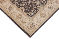 handmade Traditional Kafkaz Gray Ivory Hand Knotted RECTANGLE 100% WOOL area rug 8 x 10