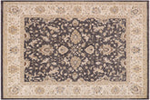 handmade Traditional Kafkaz Gray Ivory Hand Knotted RECTANGLE 100% WOOL area rug 8x10